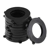 uxcell Nitrile Rubber Flat Washers 19mm OD 11mm ID 2mm Thickness with 4 Outer Tabs, for Faucet Pipe Water...