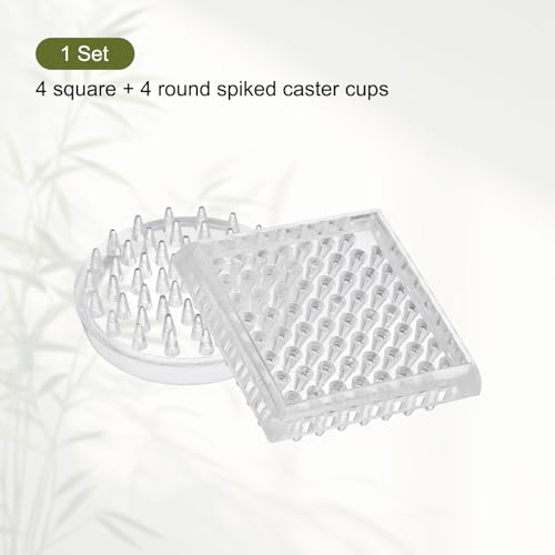 Protections de moquette carrées et rondes en résine transparente durable