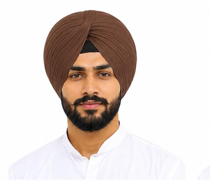 Premium Full Voile Sikh Turban – Amazon Green Dastaar for Men – Traditional Punjabi Pagg – High Thread Count Fabric-picture-19