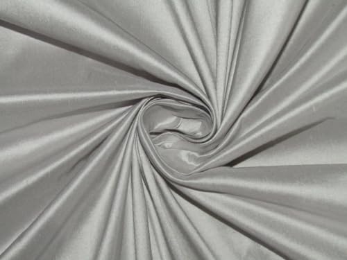 Soie Dupion Blanc Argent DUP286 137,2 cm pour éviter les tissus mous sans tenue