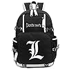 YOYOSHome Dood Note Anime Licht Yagami Cosplay Lichtgevende Rugzak Dagrugzak Laptop Tas Rugzak Schooltas