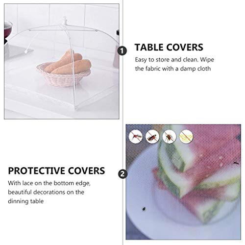 8 Unidades Cobertura Vegetal Branca Coberturas De Frutas Convenientes Coberturas De Alimentos Respir