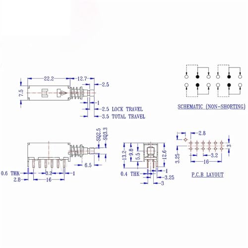 Interrupteur à clé KA03-2X4 décodeur PS-42F42 bouton verrouillage automatique