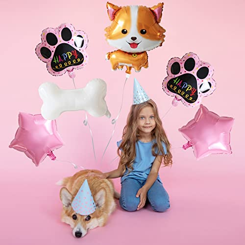 Manrule Dog Balloon Paw Print Dog Bone Balloons For Puppy Dog Birthday Decorations/Dog Birthday Party Supplies (Pink) #TOP3