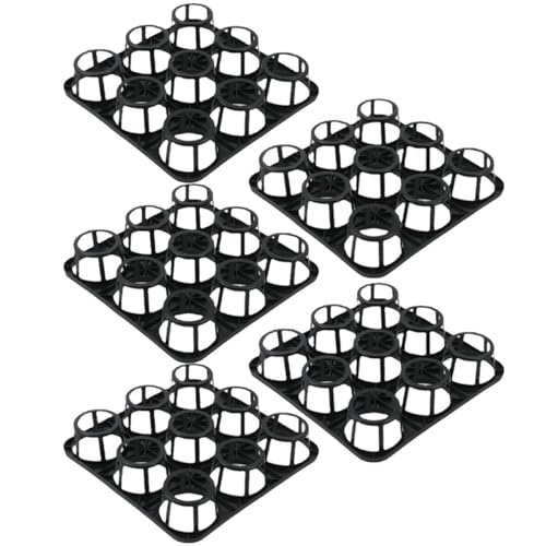 Support pour plateaux de germination plastique noir trous ronds jardinage semis plantes - 2