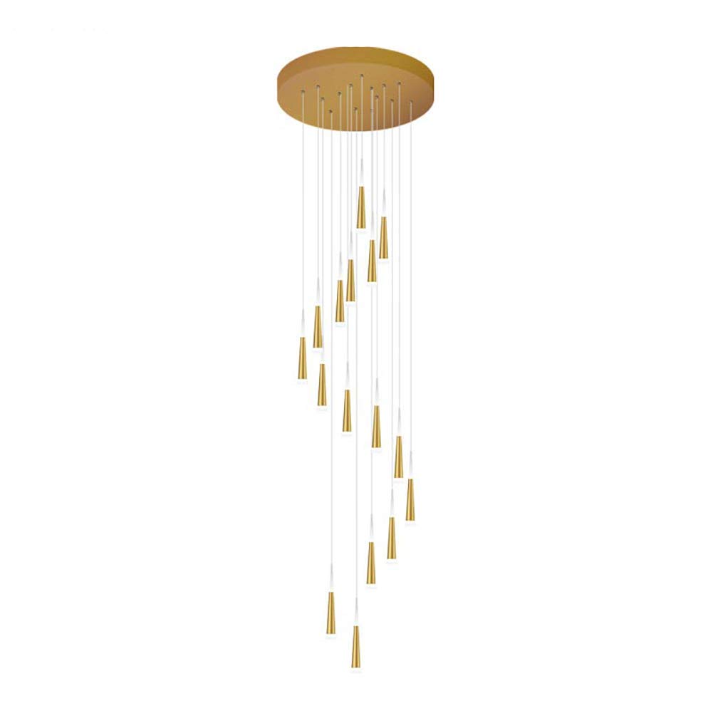LYMSXAZOU Adjustable Nordic LED Ceiling Light Fixture 21 Lights Acrylic Pendant Lamp for Kitchen Dining Room & Living RoomModern Small Hanging Lighting Solution