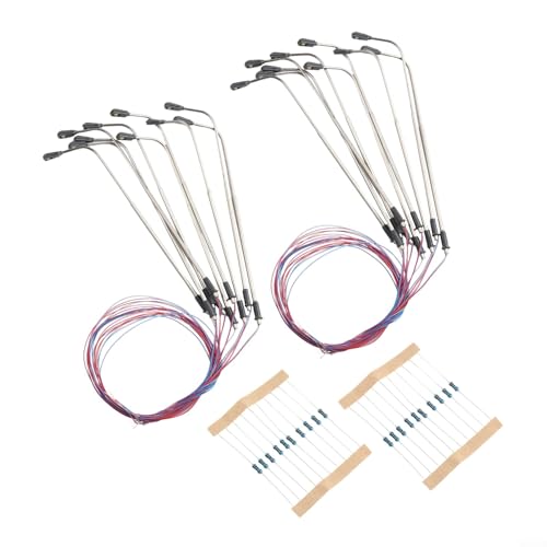 20 Pack N Scale LED Street Lights Single Head White