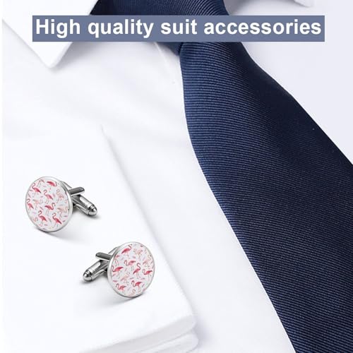 CASOWAT Mancuernillas redondas para hombre 2.0cm miniatura 4
