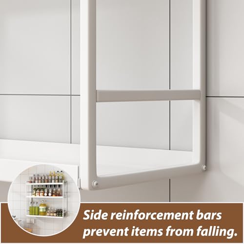 Support de rangement de cuisine mural sans perçage ISCBAFYX pour condiments et épices