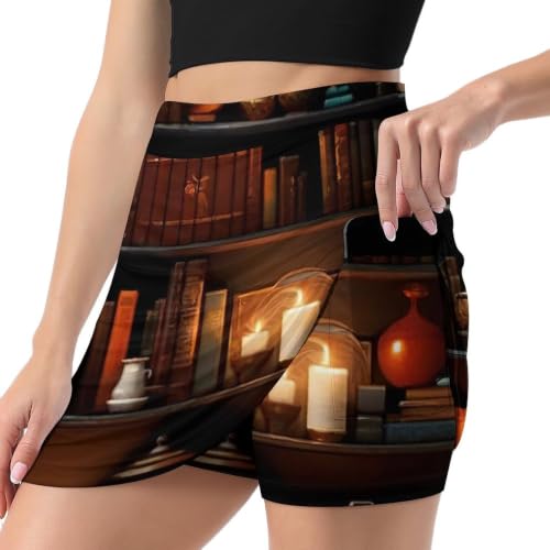 2026 Women Girls Lady Fashion Midi Skort Inner Shorts