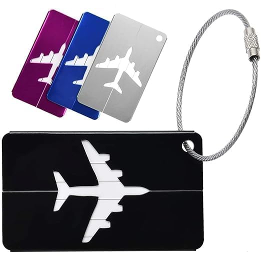 MILLOR Silicone Luggage Tags with Steel Loop, Durable Travel Bag Tags for Easy Identification of Suitcases, Backpacks and Hand Luggage (5)-picture-1