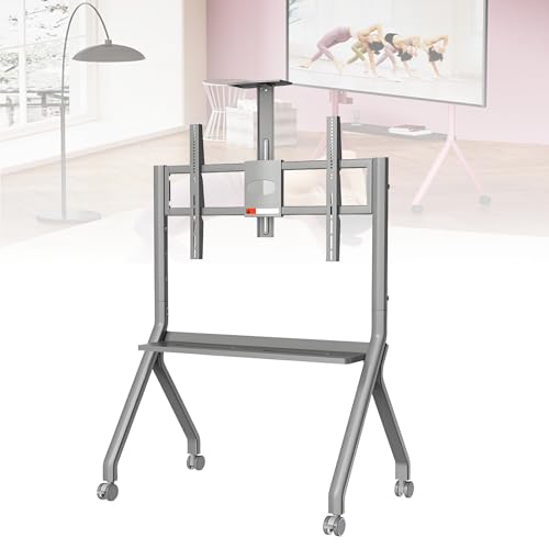 Soporte móvil para pizarra interactiva con ruedas y base estable miniatura 1