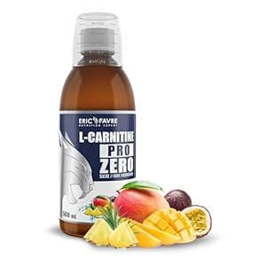 L-CARNITINE LIQUIDE PRO ZERO – L Carnitine Vegan Enrichi au Thé Vert – BRULE GRAISSE sans sucre pour Sportifs – Boisson Minceur Drainante LCarnitine – Laboratoire Français Eric Favre – Saveur Tropical