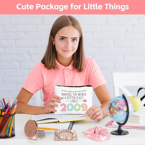 16th Birthday Gifts for Girls, Sweet 16 Gift Ideas, 10 Pieces Unique 2009 Bday Gifts for 16 Year Old Her Daughter, Niece, Granddaughter, Happy Sixteen Birthday Present