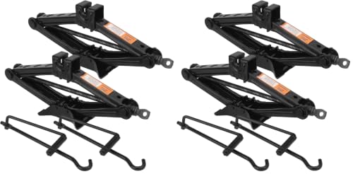 Image of 2 Set 2 Ton Scissor Jack for Car, Car Scissor Jack with Hand Crank Portable Repair Tool Rust-Resistant for auto, SUV, Trailer, Station Wagon, by GENHAKON. (Pack of 2)
