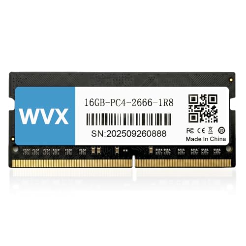 WVX 16GB-PC4-2666-1R16 16x2枚 @32GB Amazon.co.jp: WVX ノートPC用メモリ DDR4-2666 Mhz（PC4-21300)16GB×1