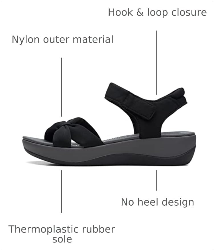 Image of Clarks Women's Ankle Strap Athletic Sandals | Casual Sandals