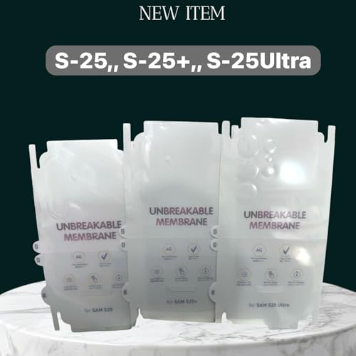 Image of Techsage Screen Protector Compatible with Samsung Galaxy S25 Ultra Unbreakable Matte Membrane, full back and side coverage, Easy Installation pack -1