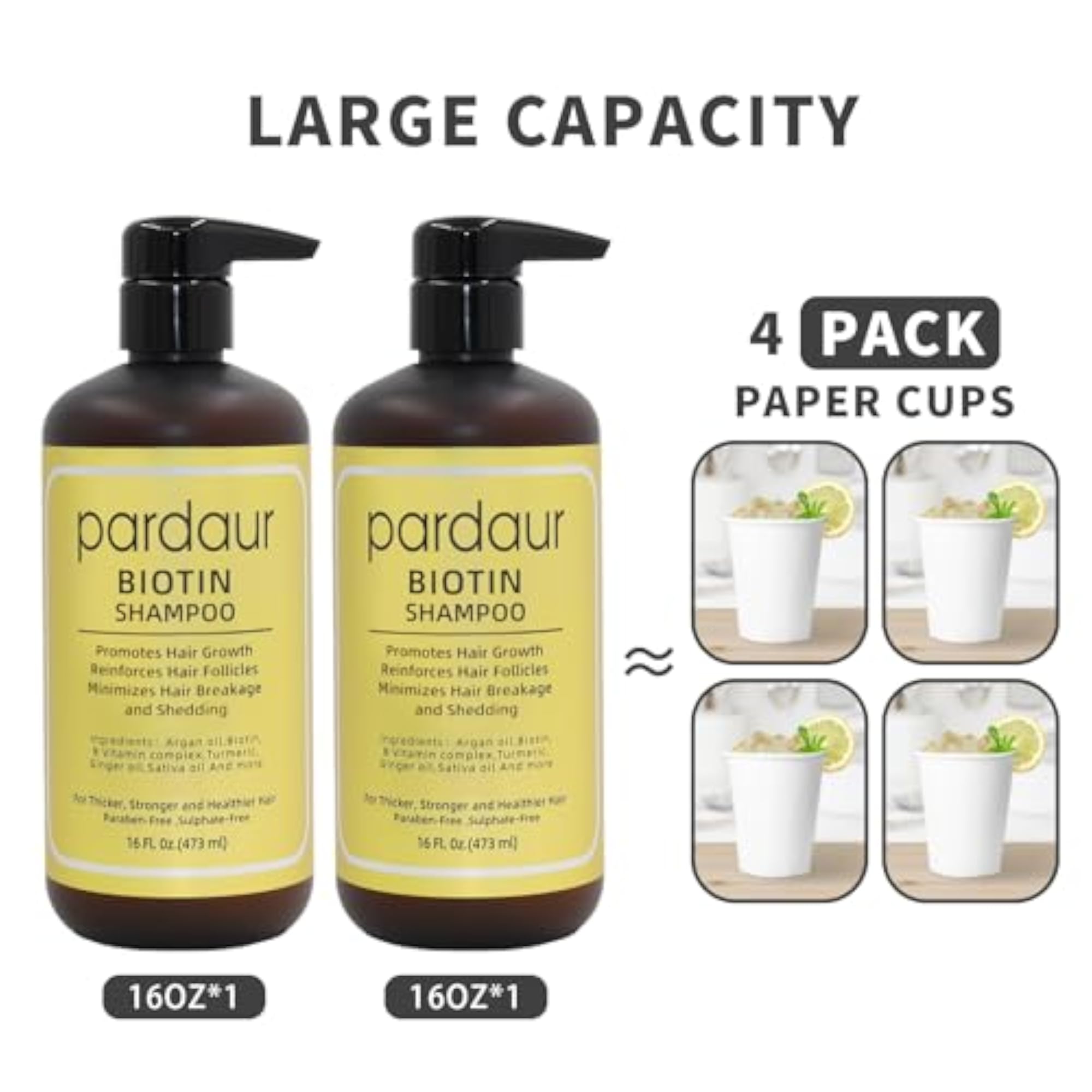 16 oz Plastic Flask Kit with Shampoo Containers