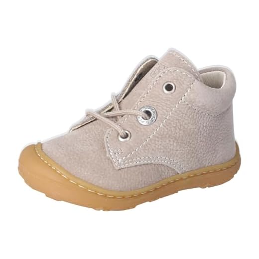 RICOSTA Mädchen und Jungen Stiefel Cory, Kinder Lauflernschuhe, Weite: Mittel, lose Einlage, terracare, Booties, schnürstiefel, kies (650), 23 EU