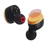 Symphonized SNRGY True Wireless Earbuds – Superior Stereo Quality Sound – 25-Hour Music Listening – Comfortable Wood Cordless Headphones with Charging Case – Bluetooth 5.0 [in-Ear Mic]