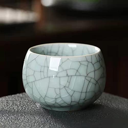 Mqjzsh Jianzhan, Japanese-Style Teacups, Tea Sets, Ceramic Teacups, Four-Piece Set Of Handmade Ice-Cracked Teacups #TOP1