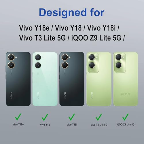 Image of amazon basics Back Case Cover for Vivo Y18e | Compatible for Vivo Y18e Back Cover | Case Cover with Camera Protection | (TPU + PC | Transparent)