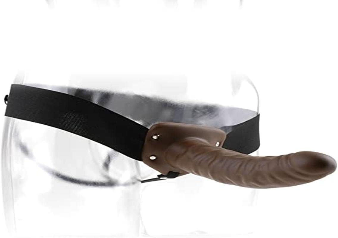 Fetish Fantasy Series 8" Hollow Strap-on, Brown