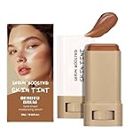 Beauty Balm Serum Boosted Skin Tint, Solid Tinted Moisturizing Serum Foundation Stick, Buildable Medium-to-Full Coverage Contour Stick for Face Makeup (#03, 18g)