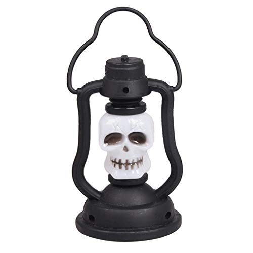 Preisvergleich Produktbild TIREOW Halloween Requisiten Schädel LED Automatische Allmähliche Änderung Für Zu Hause Nachtlicht Kinder Retro Deko Hänge Lampe, Batterien Enthalten, für Karneval Party Dekoration