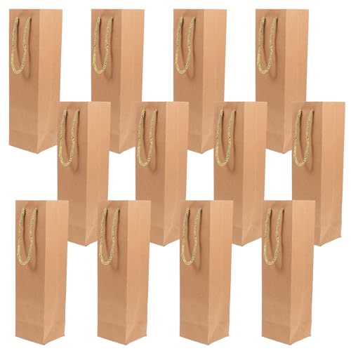 Paquet Présents pour Bouteilles de Vin en Papier Kraft, 12 Pièces – vue 8