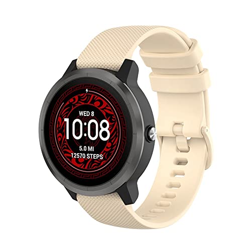 Correa de silicona de 18 mm para Garmin Vivoactive 4S intercambiable 6