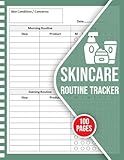 Skincare Routine Tracker: Morning and Evening Beauty Planner Journal for Radiant Skin Health | Skin-care Log Book
