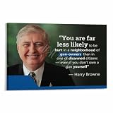 Harry Browne Poster American Writer And Politician Portrait Quote Wall Art Poster (3) Canvas Painting Wall Art Poster for Bedroom Living Room Decor 18x12inch(45x30cm) Frame-style