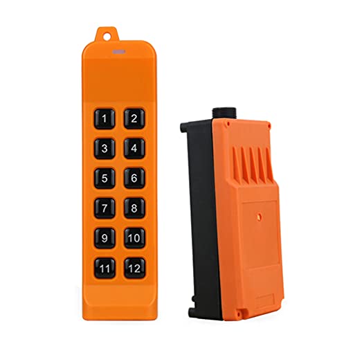 220v 380v 110v 12v 24v Industrial Remote Controller Switches Hoist Crane Control Lift Crane 1 Transmitter + 1 Receiver