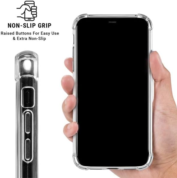 Skinit Clear Phone Case Compatible with iPhone 15 Pro Max - Officially Licensed NFL Las Vegas Raiders Black & White Design