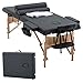 Massage Table Massage Bed Spa Bed 73" Heigh Adjustable 2 Folding Portable Massage Table W/Sheet Cradle Bolsters Hanger Facial Salon Bed
