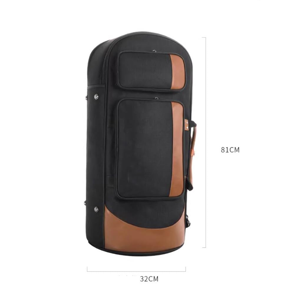 Bolsa de bombardino de Llave Plana Bolsa de bombardino de Tela Oxford Gruesa 4 Bolsa de bombardino de Llave Plana Accesorios para Instrumentos de Viento
