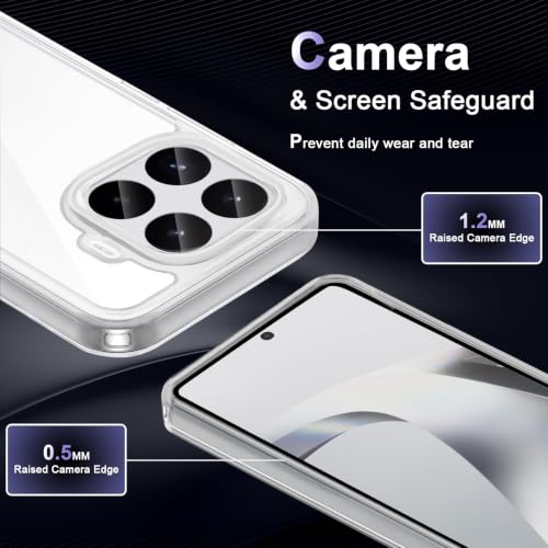 Image of Case for Xiaomi 17T 5G, Military Grade Drop Protection Phone Case, Yellowing Resistant, Anti-Scratch Hard PC Back, Shockproof Hard Ultra-Thin Protective Cover, Clear