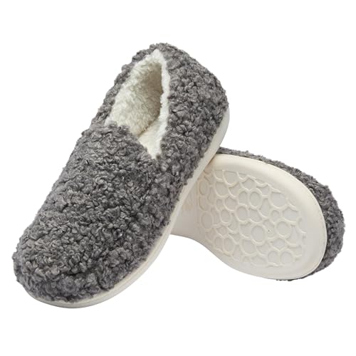 Chausson femme Fruit of the Loom Berber Loafer en maille polaire