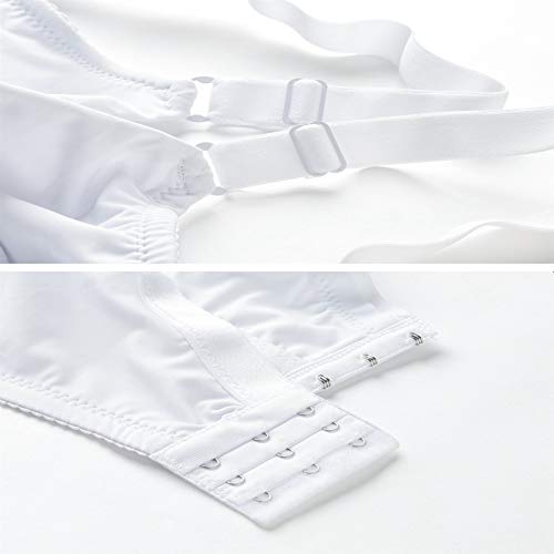 Soutien-gorge de sport grande taille blanc 30F sans armatures