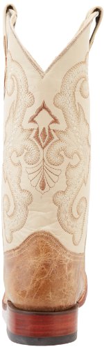 Mens Kingstons Embroidered Square Toe Casual Boots Mid Calf - Brown3