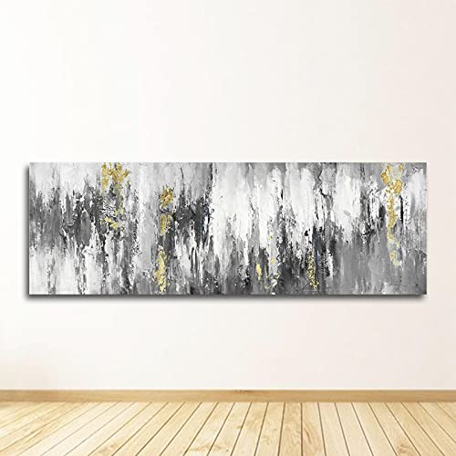 Affiches et impressions photos d'art jaune doré 55x165cm pour décoration murale maison