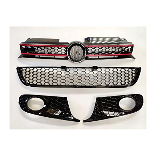 Parrilla para Golf 6 MK6 con rejillas de panal ABS que sustituyen piezas dañadas