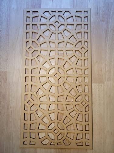Victorian Grate Panel Screen Radiator Cabinet wall Decorative Screening-grille- Perforated MDF panel (600x300mm) 0043 (3mm thick)