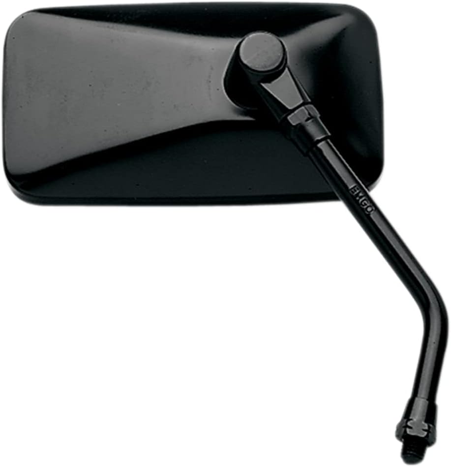 Emgo 20-42447 Black Finish Right Hand Side Replacement Mirror for Yamaha Metric Cruiser
