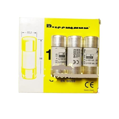 Fusible C22G40 40A cartouche cylindrique 22x58 pour sectionneur tripolaire et armoire électrique