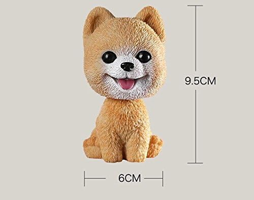 Fontee Car Nodding Dog Doll Cute Dog Ornaments Shaking Bobble Head Bobbing Head Dogs Puppy Car Interior Dashboard Decoration Creative Gifts for Car Home Desk Docoration (Teddy)
