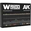AK Interactive AK10047 Weathering Pencil Box Deluxe Edition (37 Colors)
