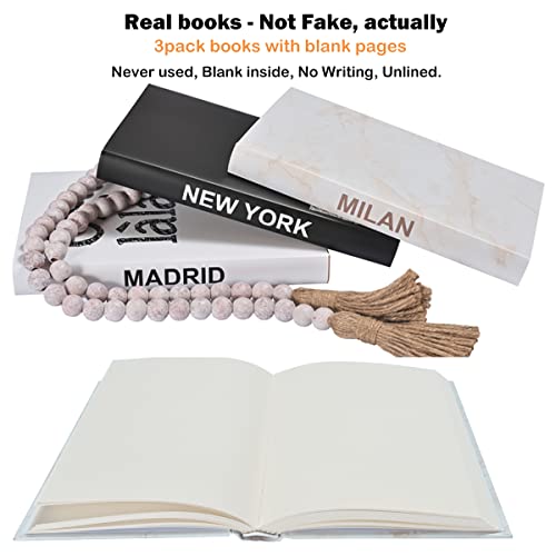 Fashion Decorative Books For Home Decor, Farmhouse Decor Faux Books For Decoration, Hardcover Modern Bookshelf Decor Book Stack, Designer Books Decor Set For Coffee Tables Shelves Living Room #TOP2